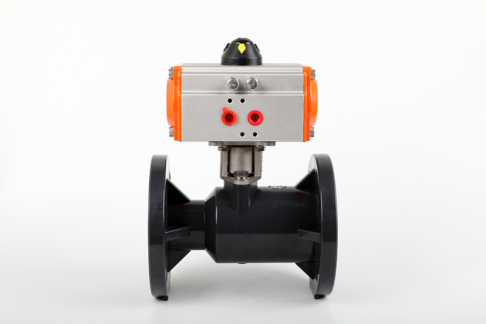 阜宁气动法兰一体球阀